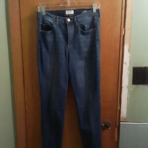 Nichole Miller  Soho‎ High Rise Dark Blue Skinny Jeanscsize 12 X 27" Inseam